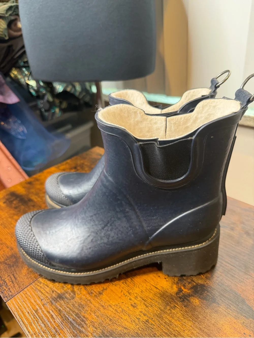 Ilse Jacobsen RUB 47 Dark Indigo Short Waterproof Rain Boots Size 39/8.5-9